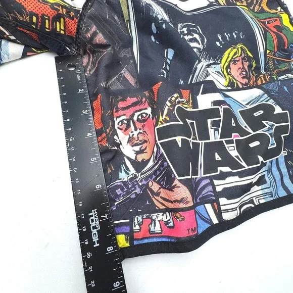STAR WARS Men's 2XL Retro Vintage Comic Book Collage 8" Board Shorts Swim Trunks - Picture 8 of 8